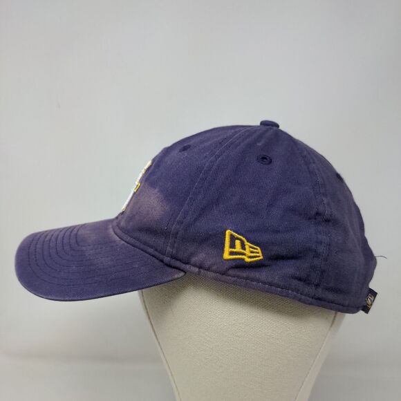 New Era Men's Slideback Hat Purple OSFM 9Twenty LSU Tigers Logo 100% Cotton - Picture 3 of 9